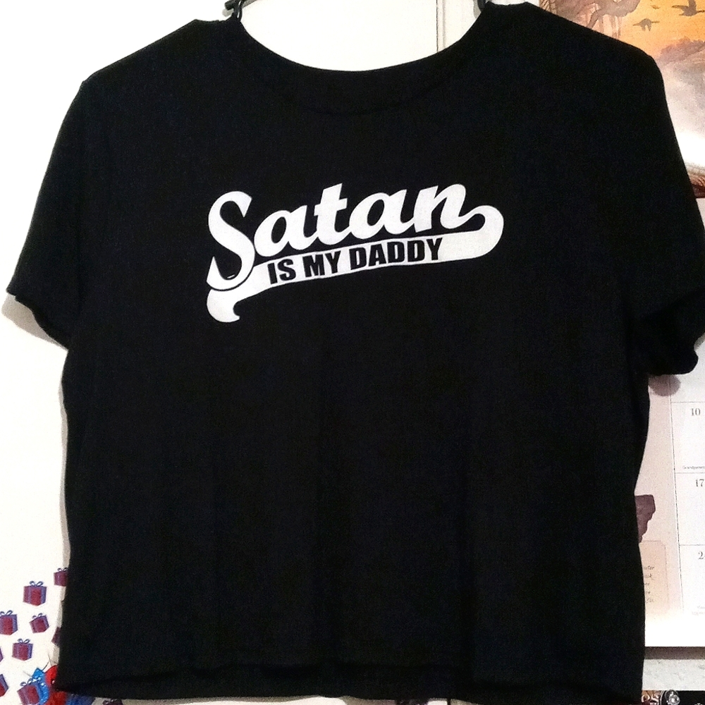 BCC "Satan is my Daddy" crop top